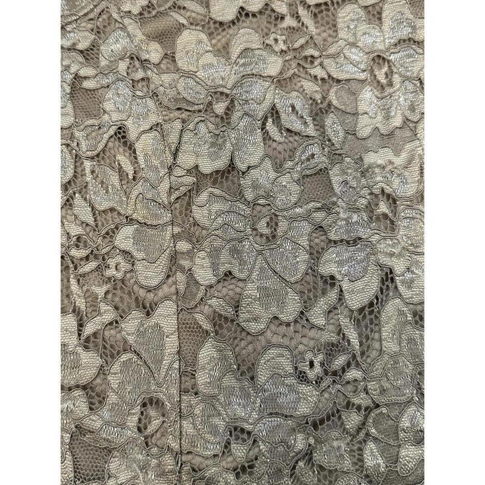 Women’s M Tan Stretchy Floral Lace Daytrip Lined Top Buckle Brand - Picture 3 of 4